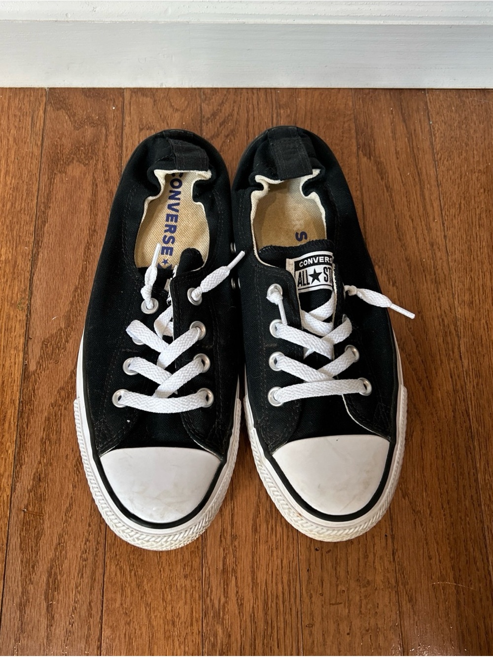 Converse Shoreline Sneakers Slip On Shoes Women’s Size 9 Black - Picture 3 of 9